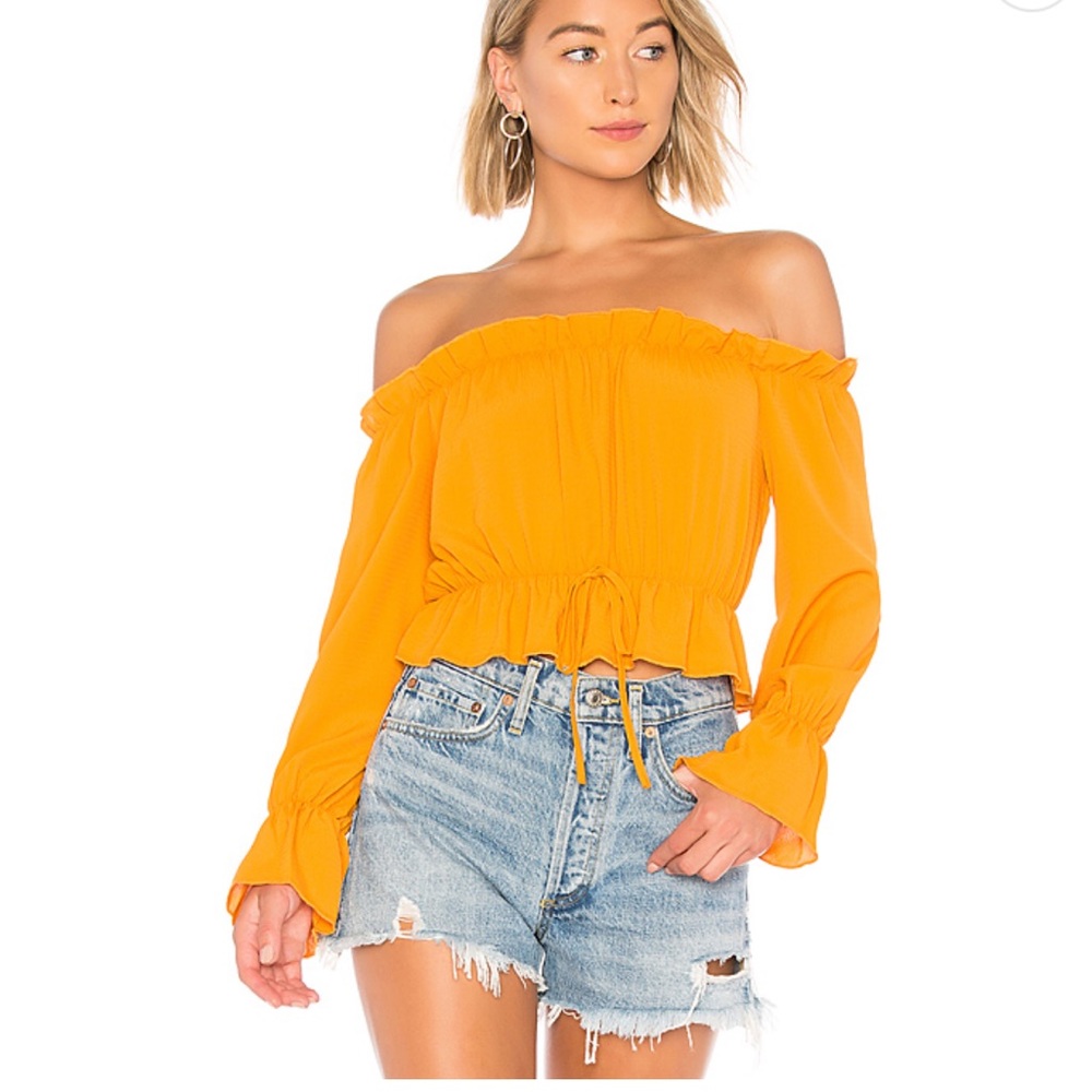 ABOUT US KEYSHA OFF SHOULDER TOP